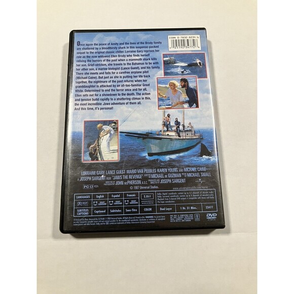 Jaws The Revenge DVD Movie Tested - Picture 2 of 4